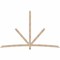 Ekena Millwork Alberta Smooth Timber Gable Bracket, Douglas Fir, 108"W x 68"H x 1 1/2"D x 3 1/2"F, 15/12 Pitch GBW108X68X0204ALB00SDF - alternate 1